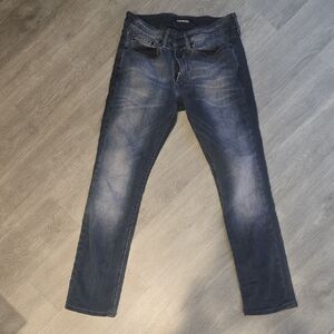 Express Dark Blue Skinny Jeans